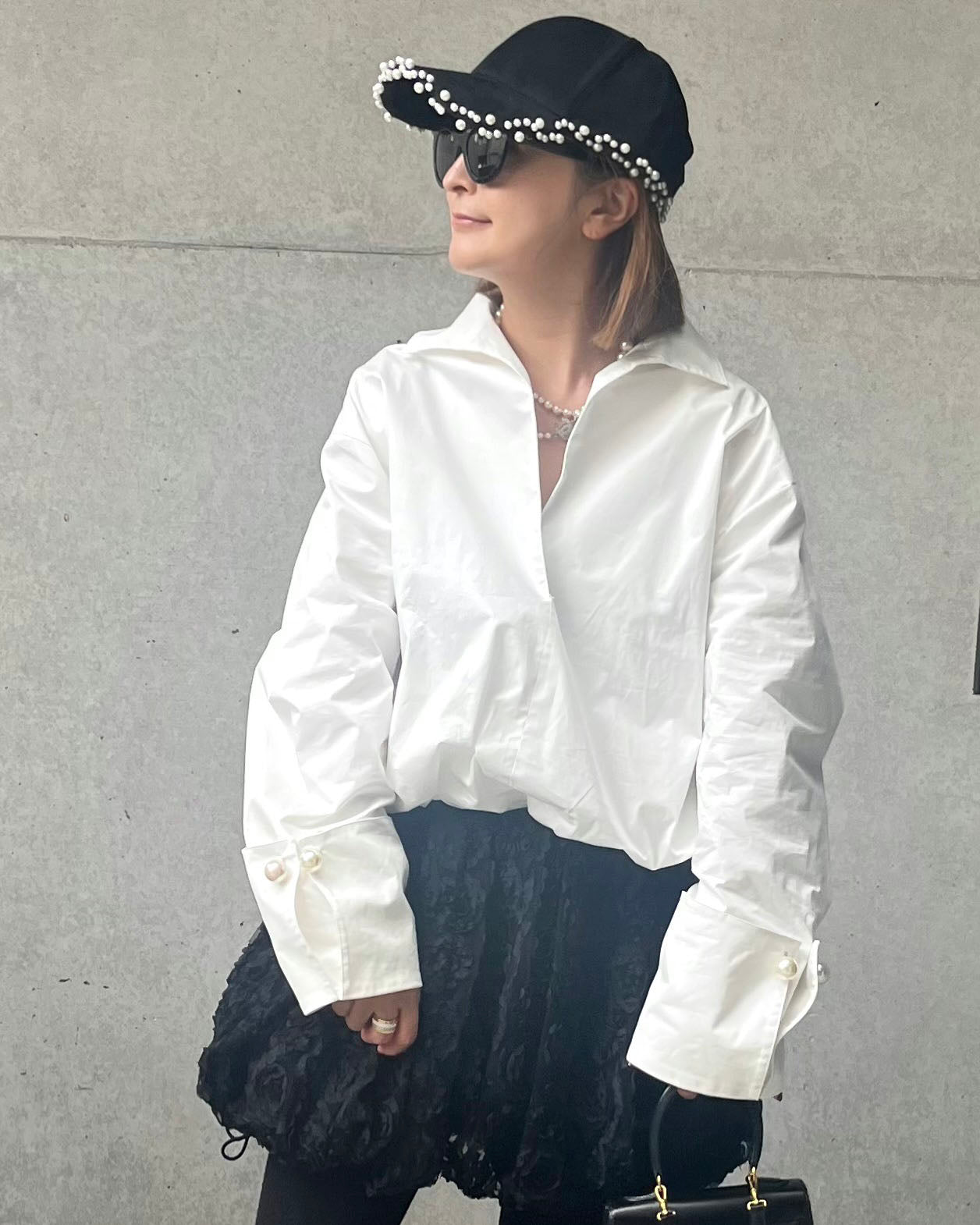 <予約アイテム> PEARL CUFFS BALLOON PULLOVER