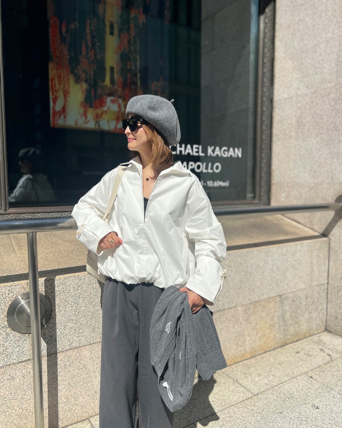 <予約アイテム> PEARL CUFFS BALLOON PULLOVER