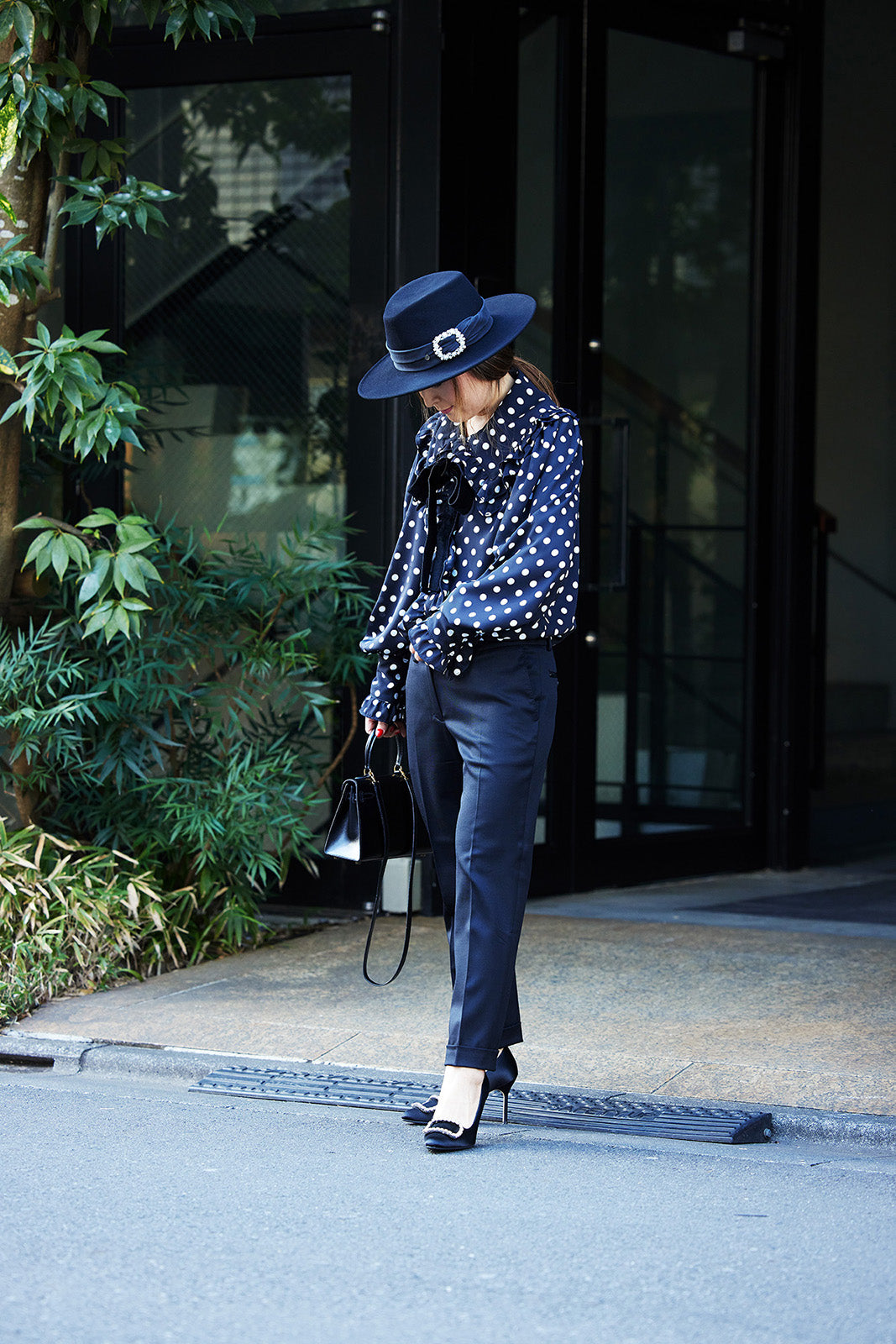 DOTS CHIFFON BLOUSE