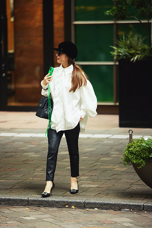 GATHER PUFF BLOUSE