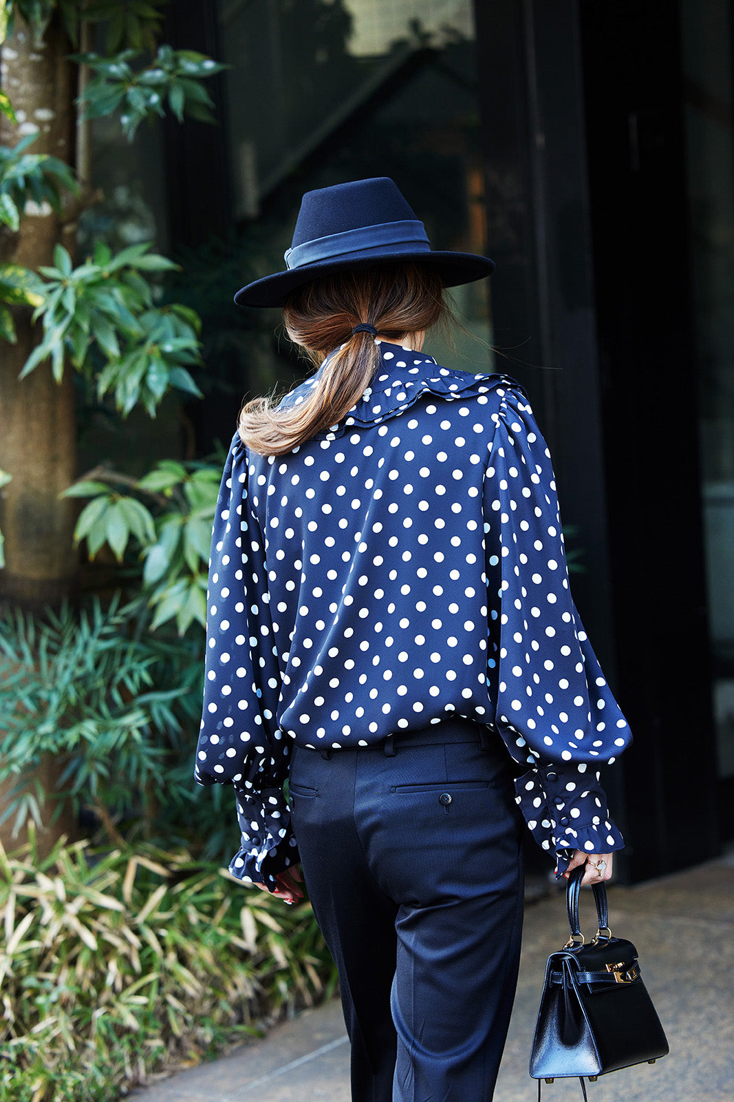 DOTS CHIFFON BLOUSE