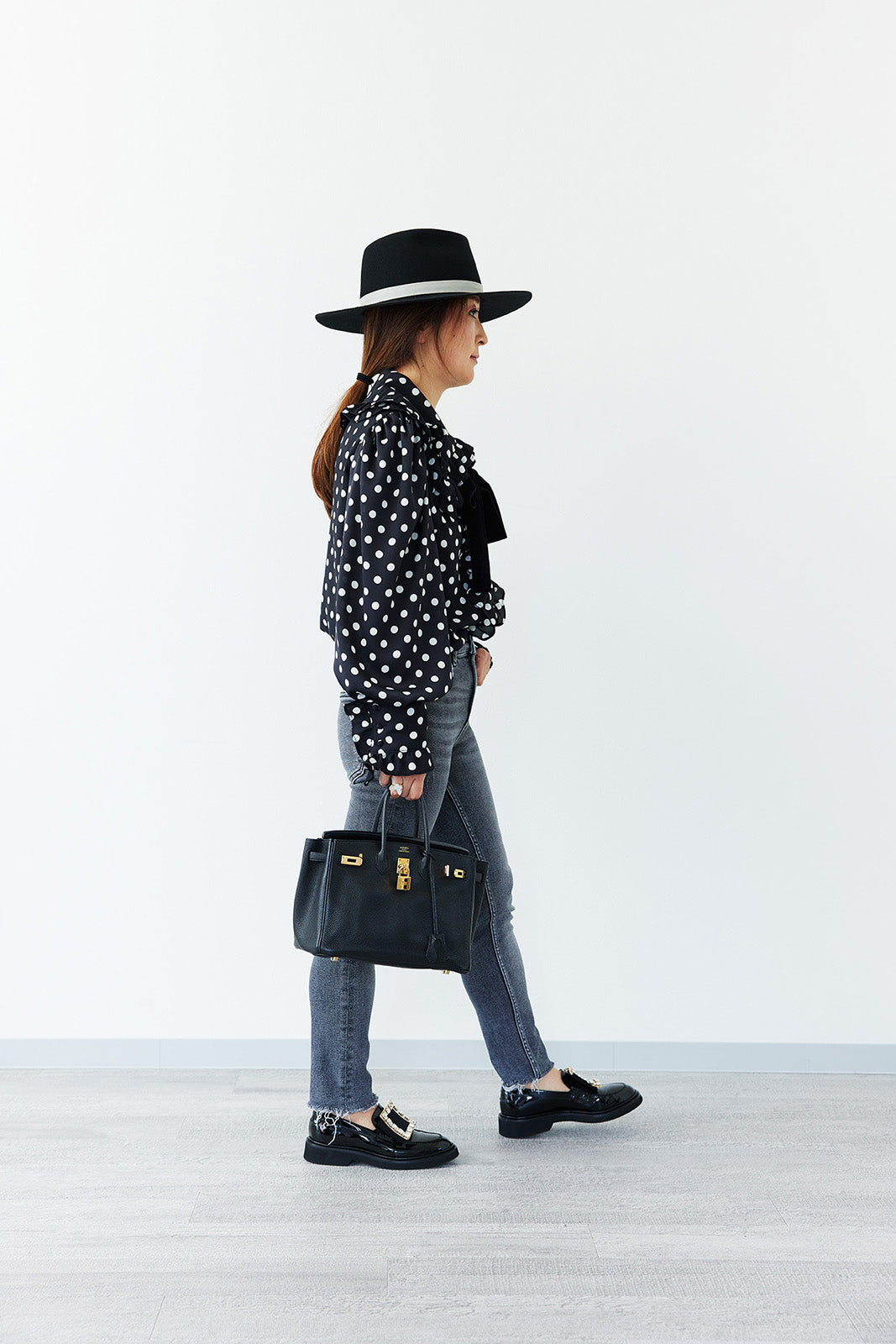 DOTS CHIFFON BLOUSE