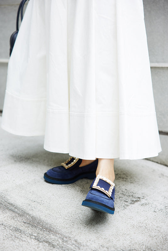 WHITE SALOPETTE SKIRT