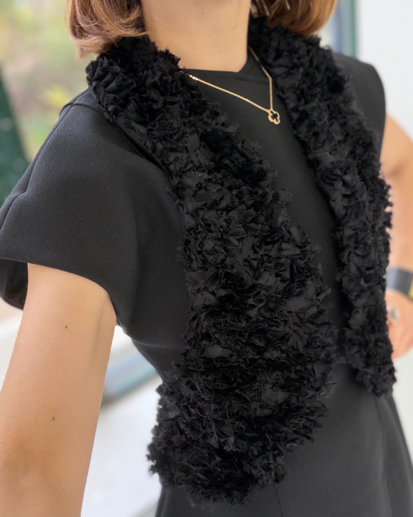 BLACK TULLE BUSTIER