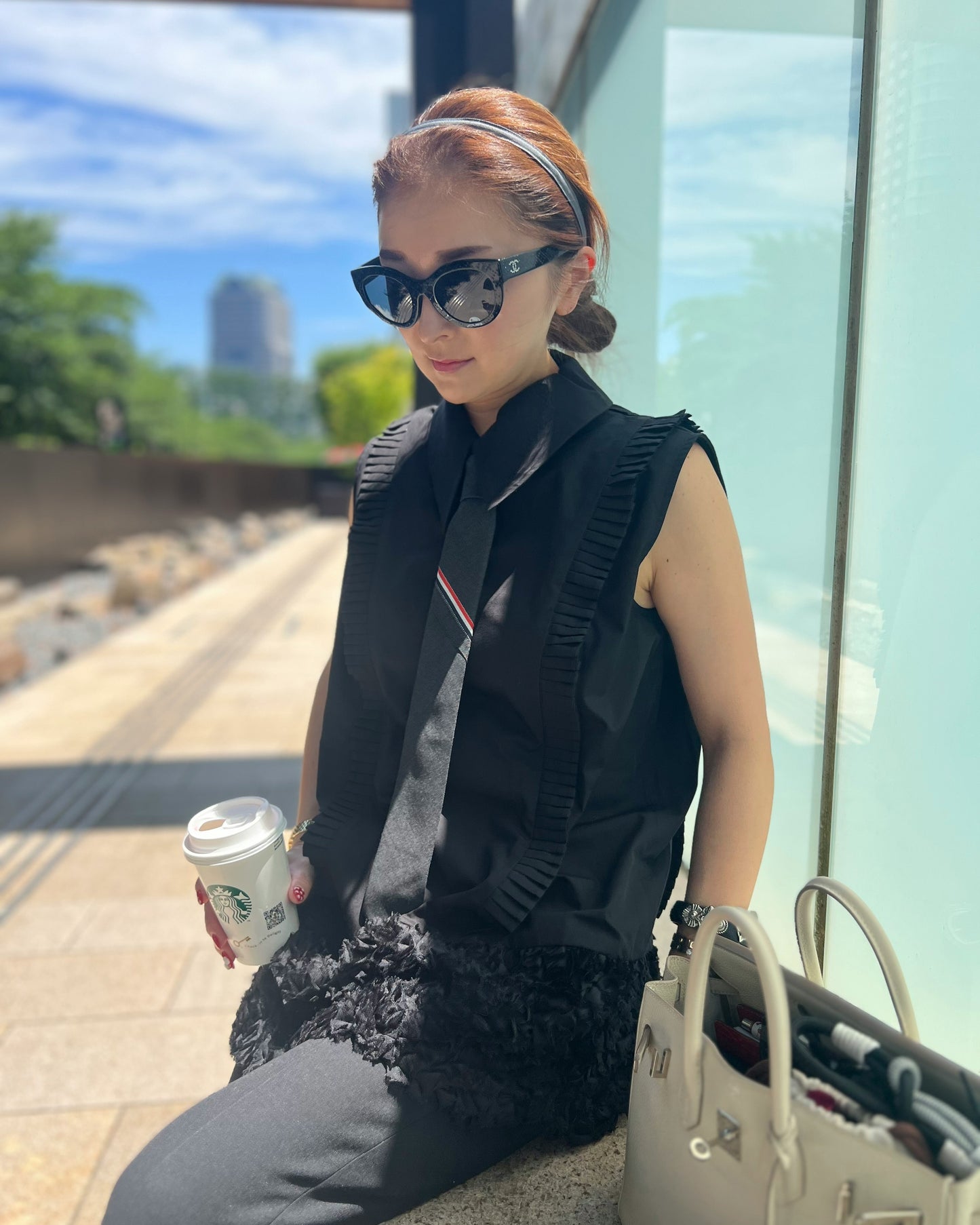 PLEATS SLEEVELESS TOP　＜予約アイテム＞　8月末～9月上旬納品予定