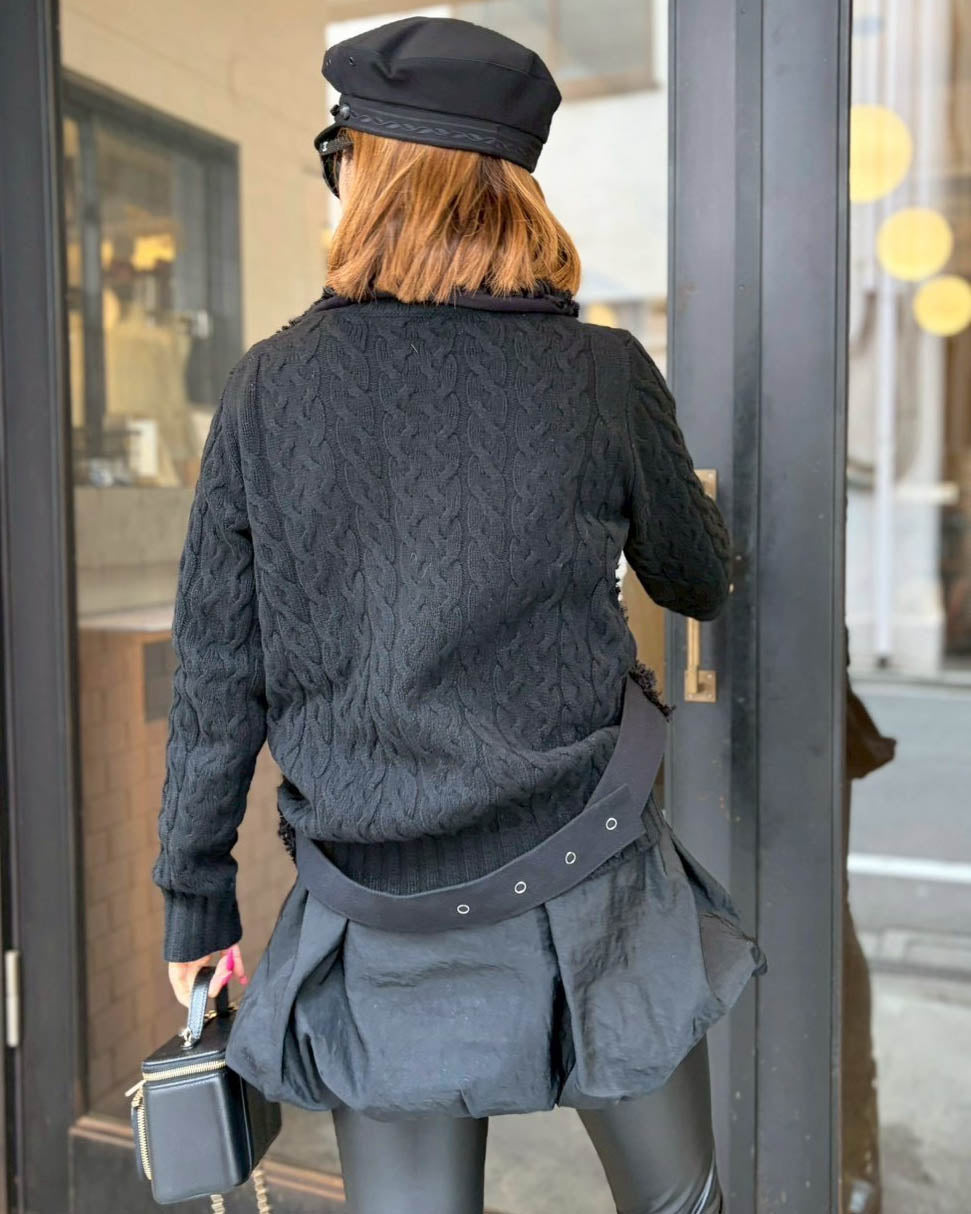 L'Appartement Tulle Blouse ブラック フリー TULIP BLOUSE（BLACK） | romile