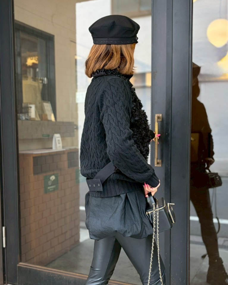 L'Appartement Tulle Blouse ブラック フリー TULIP BLOUSE（BLACK） | romile