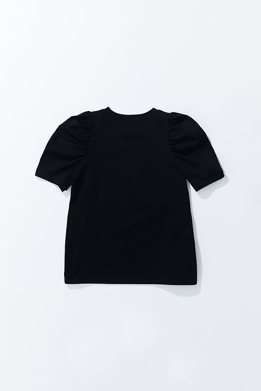 BLACK PUFF CUT SEW