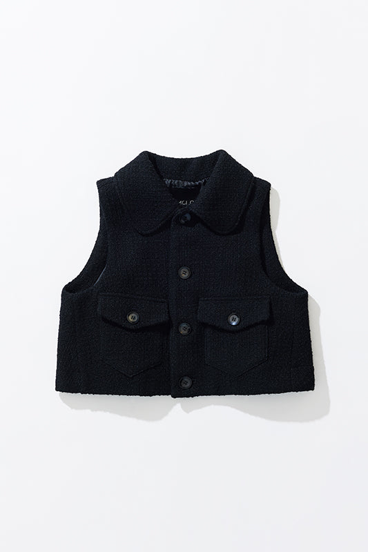 SHORT LENGTH TWEED VEST