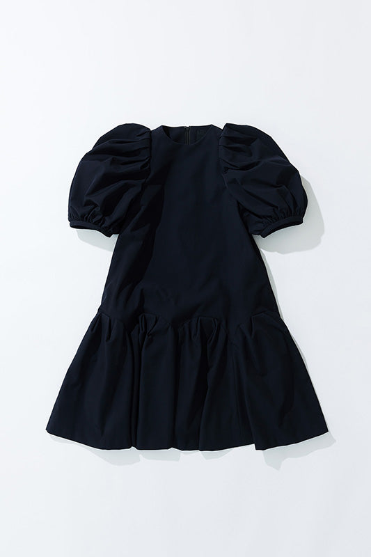 BLACK PUFF SLEEVE DRESS