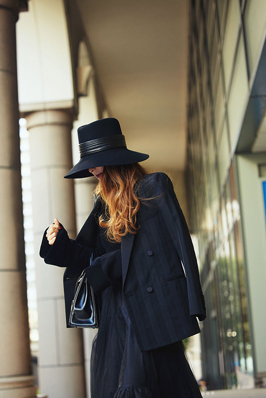 BLACK TULLE LONG SKIRT