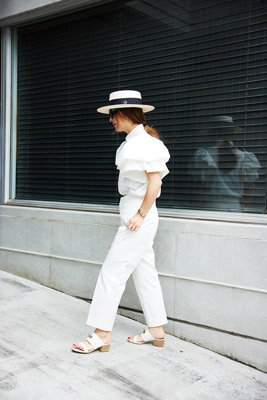 WHITE PUFF BLOUSE