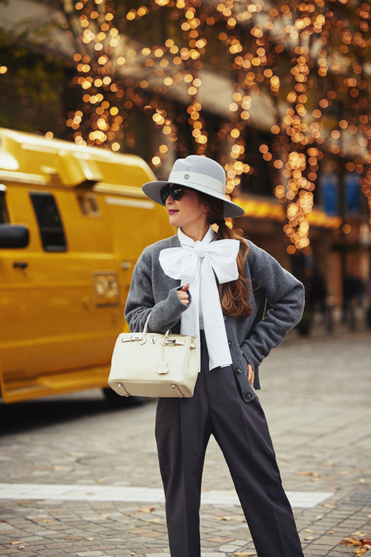 WHITE BOWTIE BLOUSE