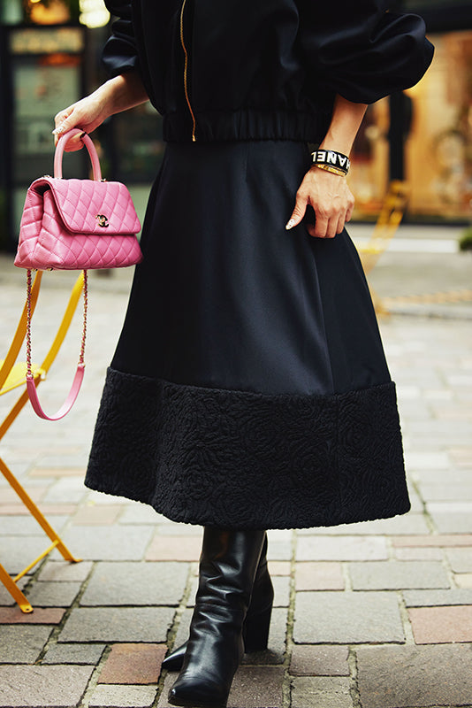 BOTTOM JACQUARD SKIRT